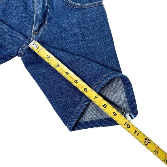 Vintage Guess Jeans Shorts 90s Y2K Medium Wash Denim Side Stripe Toddler 6Y - Picture 11 of 11